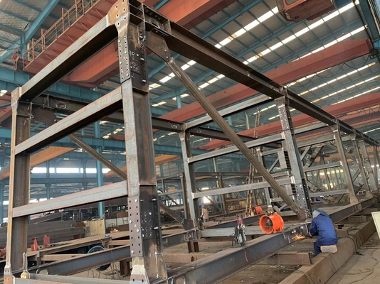 Тяжелый скид рамки стальной структуры для нефтедобывающей промышленности платформы оборудования