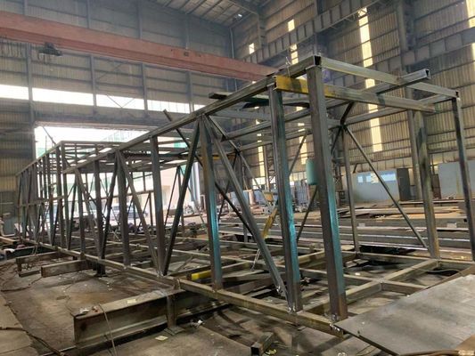 Скид рамки стальной структуры высокой напряженности для поддержки оффшорного оборудования