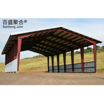 качество  Q235/Q345B Grade Light Steel Structure Metal Hay Sheds завод
