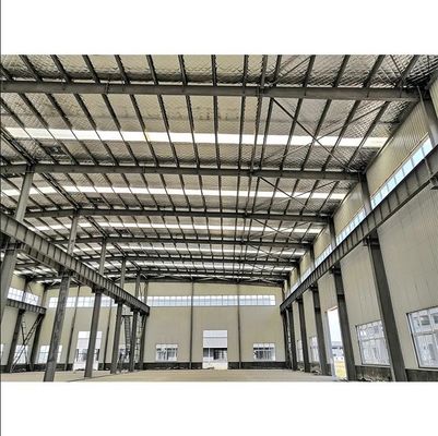 Префабрикованная стальная конструкция складская мастерская здание строительство с 3D-рисунком