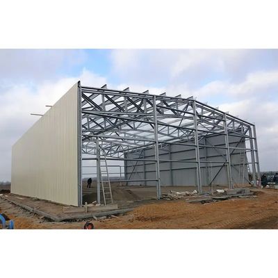 Префабрикованная стальная конструкция складская мастерская здание строительство с 3D-рисунком