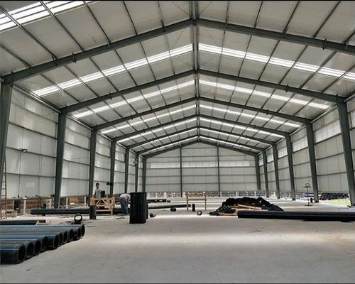Сталелитейная мастерская 1000 квадратных метров Предварительно изготовленный готовый склад здания для пищевых продуктов