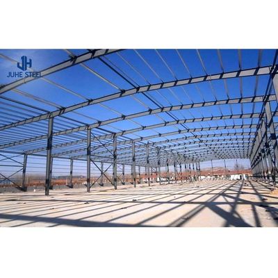 Стандарт ASTM Q235B/Q345B Легкоразмерное здание Стальная рама Хранилище Строение из готовой стали