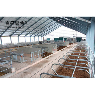 Affordable Sliding Door Steel Structure Cattle Barn Cowshed Farm with AutoCAD Drawing Строение из стали