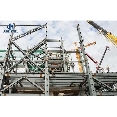 Pre Engineering Metal Steel Structure Warehouse Building for Storage Application Fields Сооружение для хранения металлических и стальных конструкций