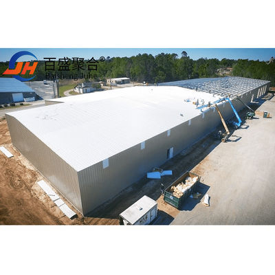 Long-span Grid Structure Steel Workshop for EPS Sandwich Panel Custom Material Building (Стальная мастерская по строительству сэндвич-панелей с использованием эластичных материалов)