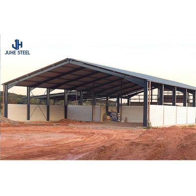 Painted Prefabricated Light Steel Frame Structure Warehouse Farm Shed for Self Storage (Окрашенный предварительно изготовленный легкий стальной каркас)