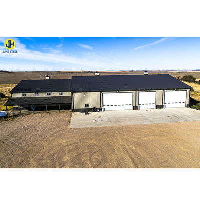Painted Prefabricated Light Steel Frame Structure Warehouse Farm Shed for Self Storage (Окрашенный предварительно изготовленный легкий стальной каркас)