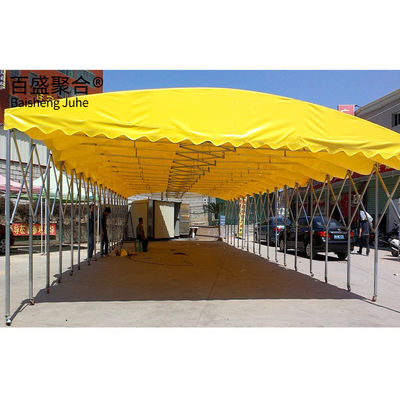 Warehouse Storage Made Easy Large Manual Telescopic Sliding Shed с гибким дизайном