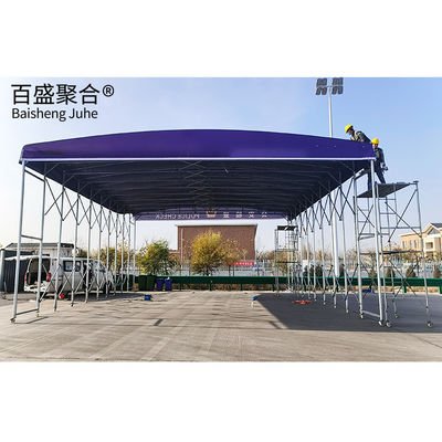 Warehouse Storage Made Easy Large Manual Telescopic Sliding Shed с гибким дизайном