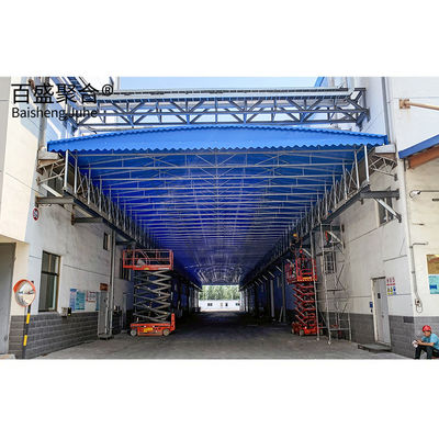 Warehouse Storage Made Easy Large Manual Telescopic Sliding Shed с гибким дизайном