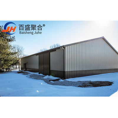 Q235B/Q345B Преfabricated Metal Shed с одним уровнем для легкого строительства легкой стальной залы