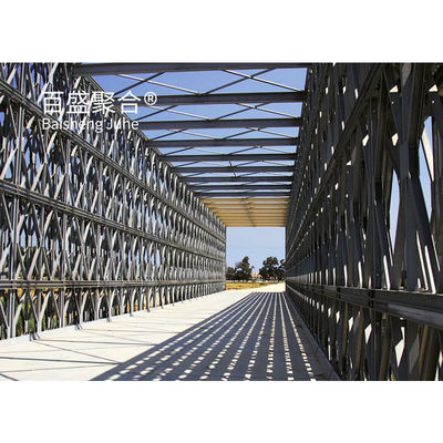 Оцинкованный панель стальной конструкции моста Q355 / класс 350 / ASTM A992 портативные стальные мосты