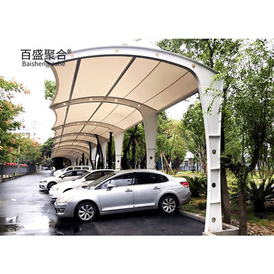 Металлический каркас 2-автомобильный наружный сарай Алюминий и дерево Carport водонепроницаемый для парковки автомобилей