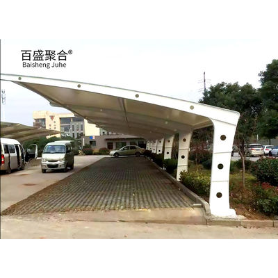 Металлический каркас 2-автомобильный наружный сарай Алюминий и дерево Carport водонепроницаемый для парковки автомобилей