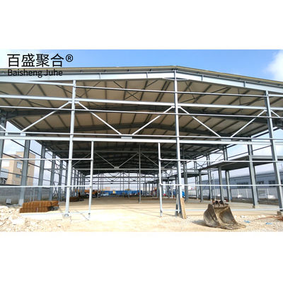 Твердая H-образная стеклянная балка Prefab Car Showroom Структура Хранилище для AiSi Standard